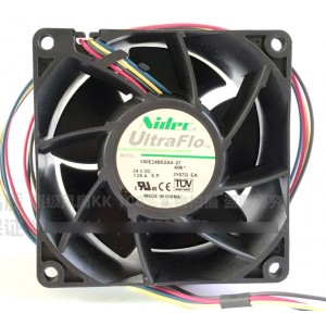 Nidec V80E24BS2A5-07 24V 1.05A 4wires Cooling Fan